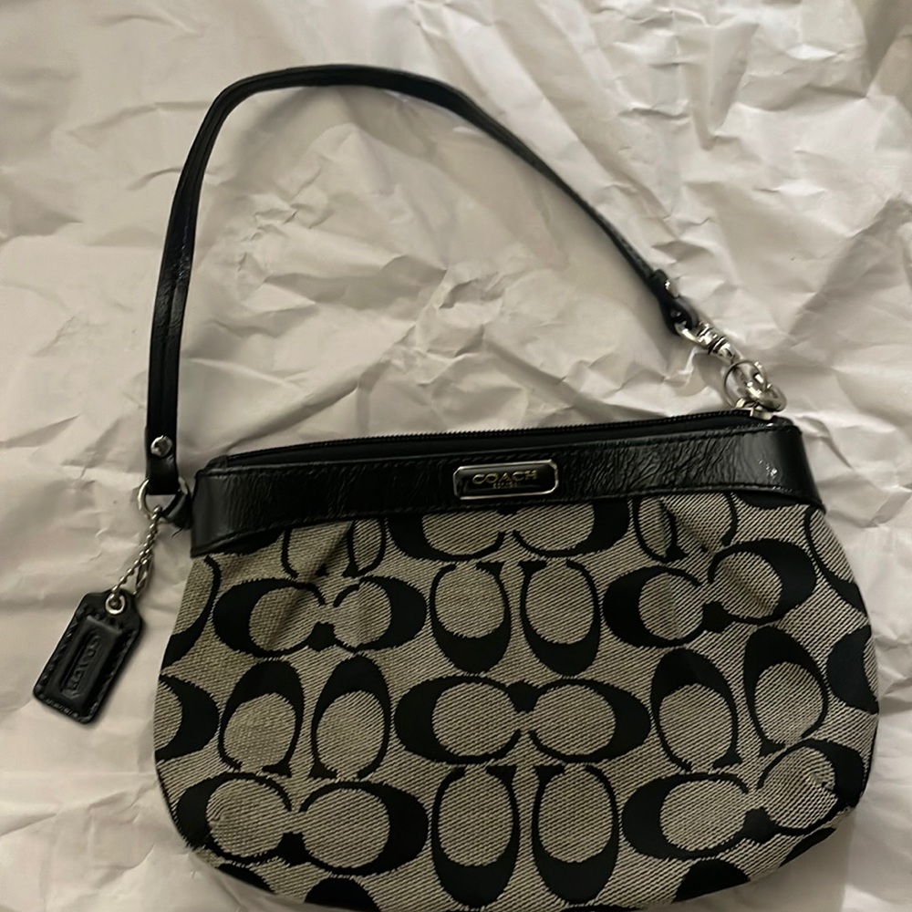 Black Coach wristlet